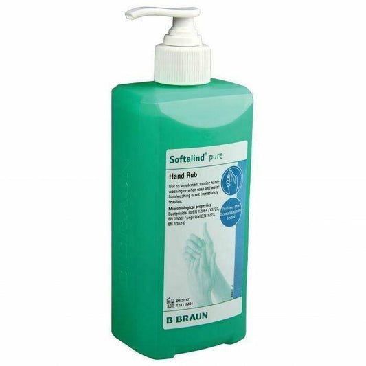 Softalind Pure 1000ML Hand Disinfectant Bottle - Dispensing Pump 19040 UKMEDI.CO.UK
