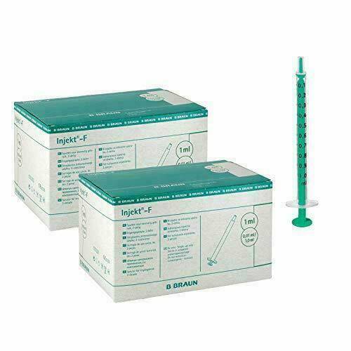 Seringue d'injection sans huile de silicone BBraun de 1 ml