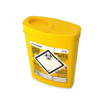 Poubelle pour objets tranchants Sharpsafe jaune Frontier, 0,3 litre