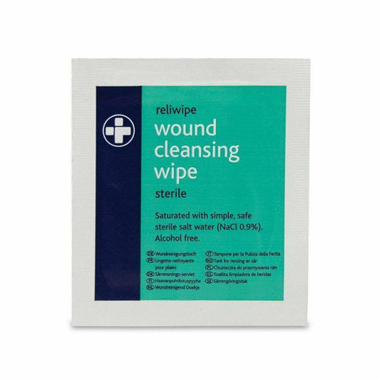 Lingettes nettoyantes salines humides Reliwipe, paquet de 5