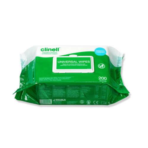 Clinell Lingettes Désinfectantes Universelles 200 Lingettes