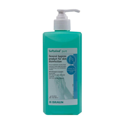 Bouteille de désinfectant pour les mains Softalind Pure 500ML BBraun