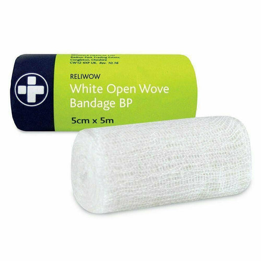 Pansements WOW 5 cm x 5 m en tissu ouvert blanc