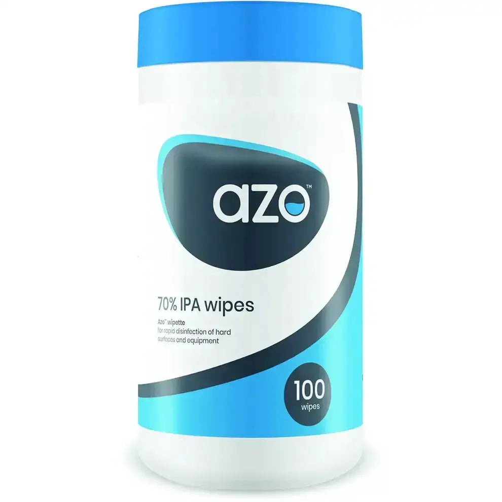 Lingettes Azo 70% IPA Tube de 100 Lingettes