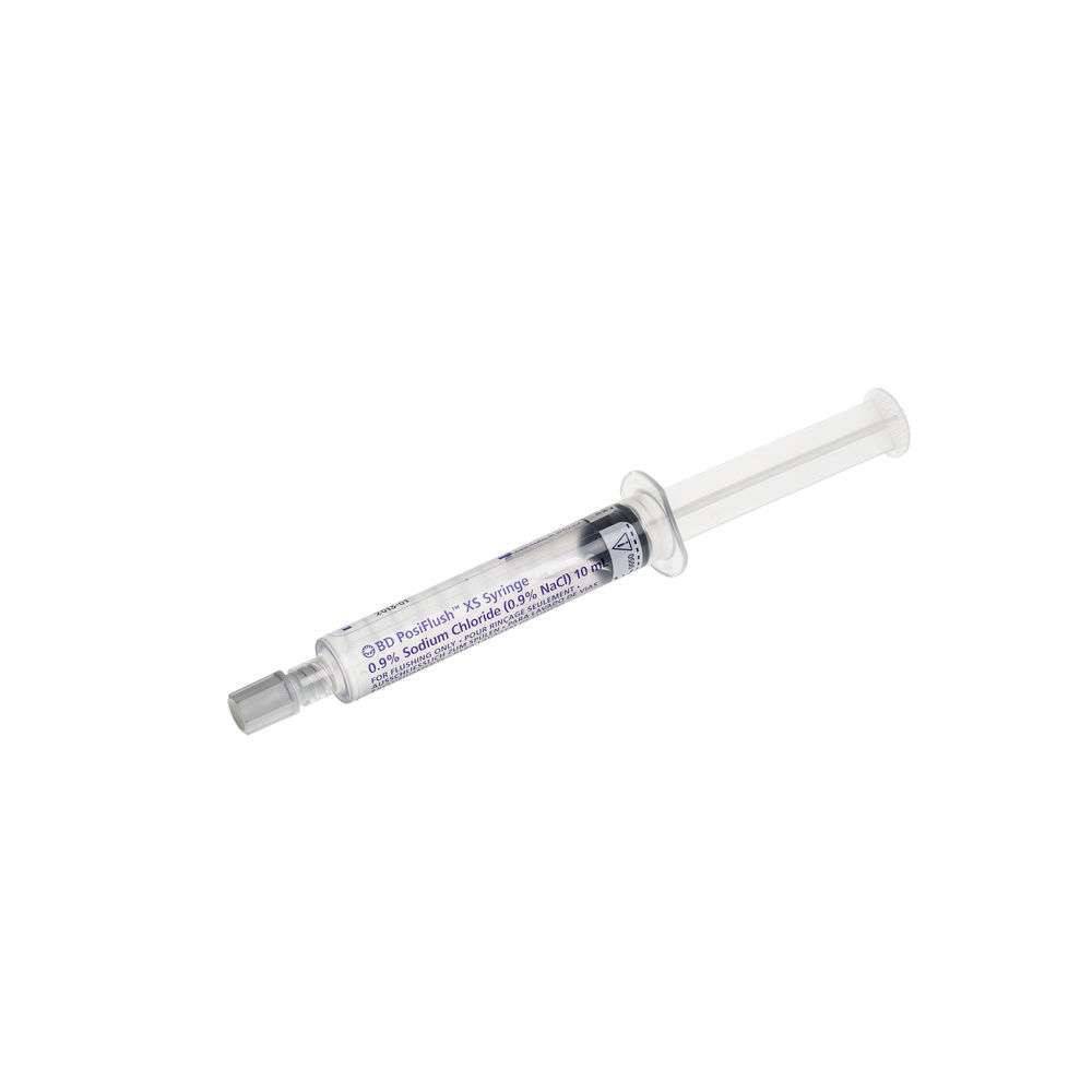 10 ml de solution saline PosiFlush XS (extérieurement stérile)