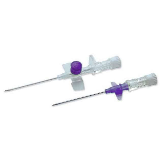 Canule IV ailée et portée Terumo Versatus, 26 g, violette, 0,75 pouce