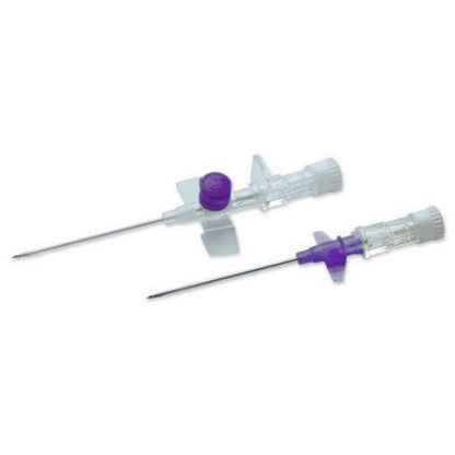 Canule IV ailée et portée Terumo Versatus, 26 g, violette, 0,75 pouce