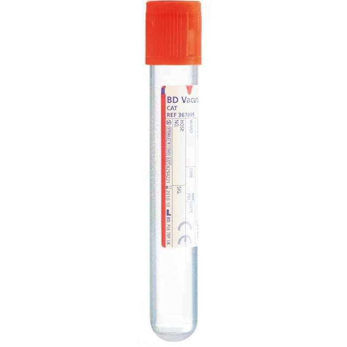 Tubes de prélèvement de sang rouge sérum BD Vacutainer 10 ml