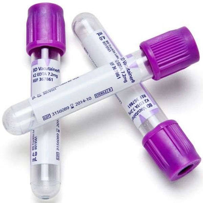 Tubes de prélèvement sanguin BD Vacutainer 4 ml EDTA K2E lavande