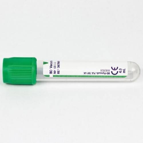 Tube BD Vacutainer 4ml Tube Héparine Sodium