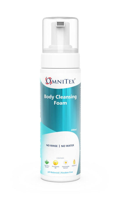 Omnitex 200ml Mousse Nettoyante pour le Corps Sans Rinçage