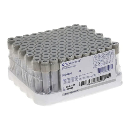 Tubes de prélèvement sanguin gris fluorure/oxalate BD Vacutainer 2 ml