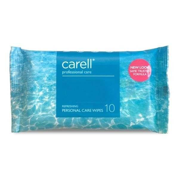 Carell Lingettes rafraîchissantes pour patients, paquet de 10