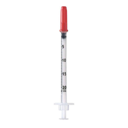 Seringue U40 de 0,5 ml 29 g x 0,5 pouce avec aiguille fixe