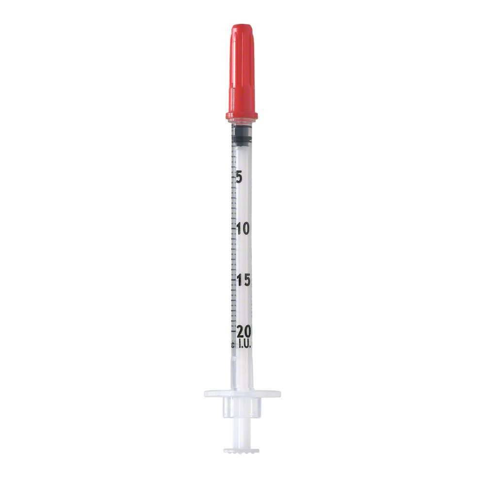 Seringue U40 de 1 ml 29 g x 0,5 pouce avec aiguille fixe