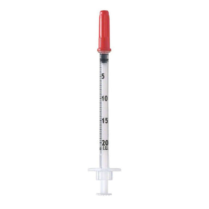 Seringue U40 de 1 ml 29 g x 0,5 pouce avec aiguille fixe