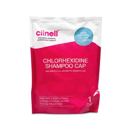 Clinell Bouchon de shampooing à la chlorhexidine à capuchon unique