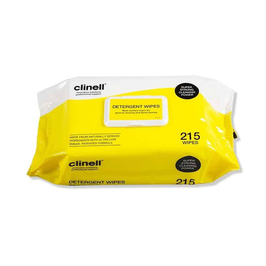 Clinell Detergent Wipes Pack of 215 - UKMEDI
