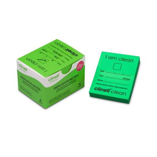 Clinell Indicator Notes Vert Boîte de 4 x 250 Notes