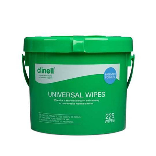 Clinell Universal Wipes Tub of 225 - UKMEDI