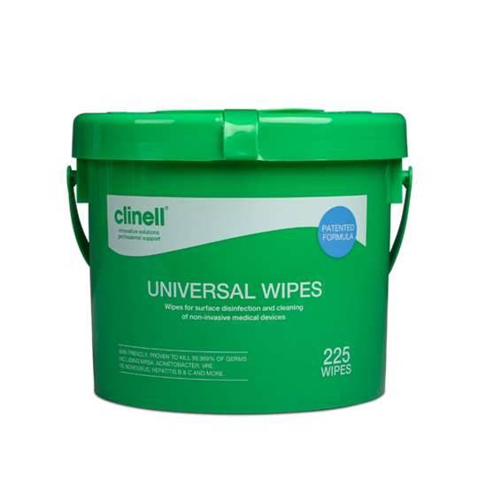 Lingettes universelles Clinell en pot de 225