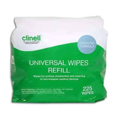 Recharge de 225 lingettes universelles Clinell