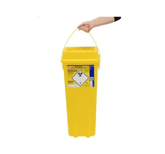 Poubelle Sharpsguard Eco Yellow Theatre + pour objets tranchants, 40 litres