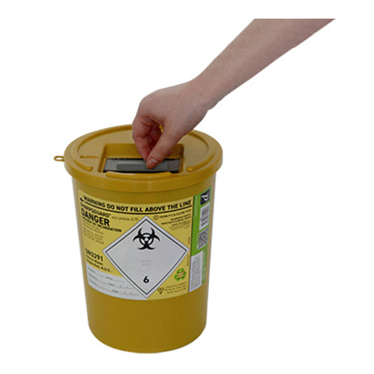 Poubelles jaunes pour objets tranchants Sharpsguard de 3,75 litres