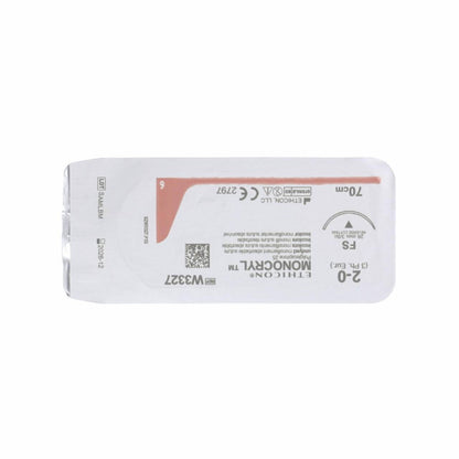 Suture Monocryl 26 mm 70 cm 2-0 non teintée