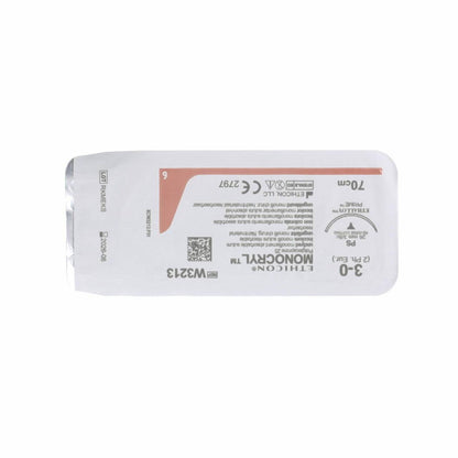 Suture Monocryl 26 mm 70 cm 3-0 non teintée