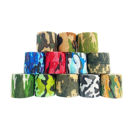 Bandages cohésifs auto-adhérents Inksafe Camouflage, 5 cm x 4,5 m, boîte de 12