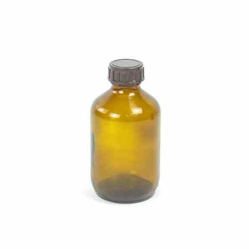 200ml Amber Glass Bottle with Screw Lid - UKMEDI