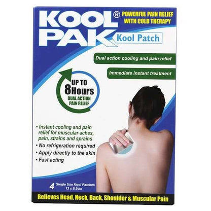 Pack de 4 patchs rafraîchissants KoolPak