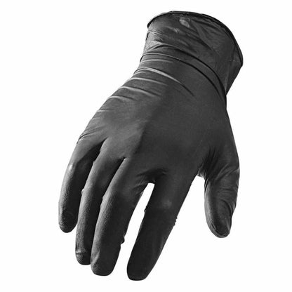 Gants d'examen en nitrile S-XL Meditrade sans poudre noir