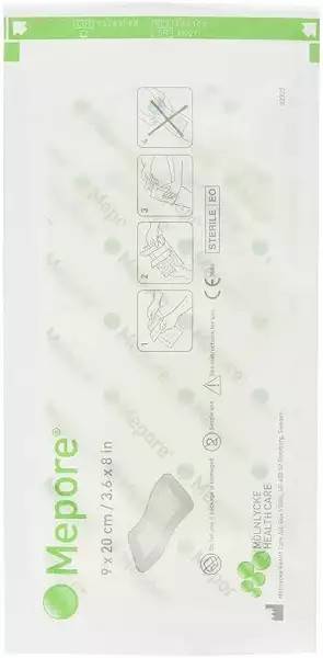 Pansement autocollant Mepore 9 cm x 20 cm