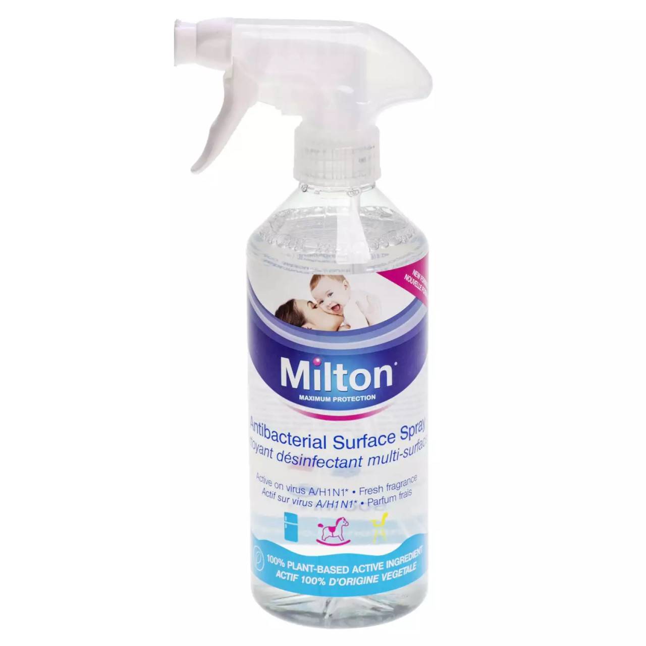 Spray antibactérien pour surfaces Milton 500 ml