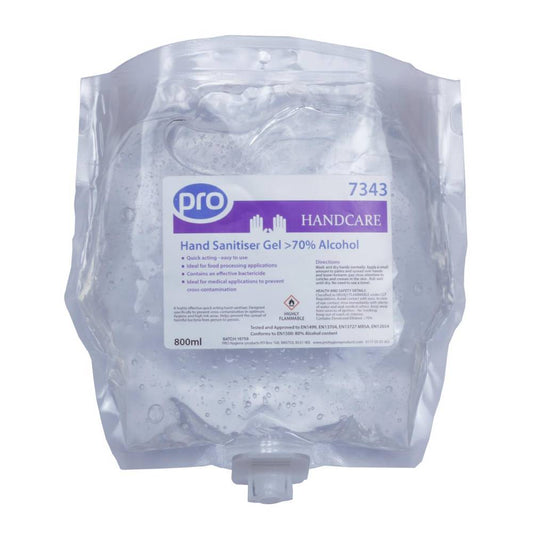 Gel désinfectant pour les mains PRO 70 % d'alcool 800 ml