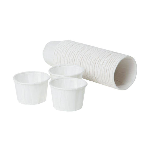 Pots jetables pour médicaments en papier ciré de 250 x 28 ml