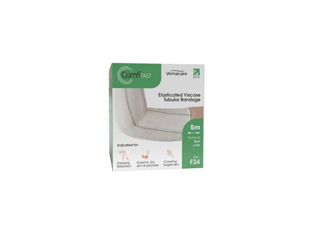 Bandage tubulaire extensible ComfiFast One Way Vert 5 cm x 5 m
