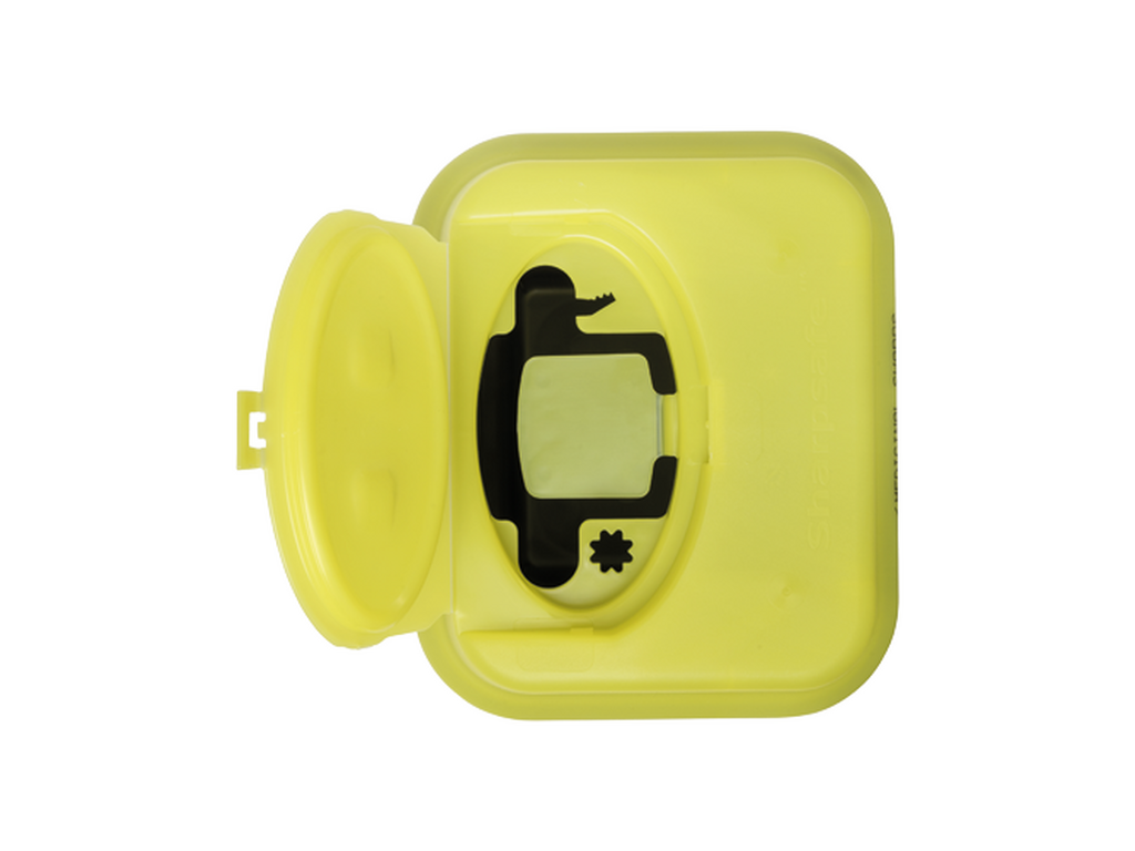 Bac à déchets tranchants jaune de 5 litres Sharpsafe