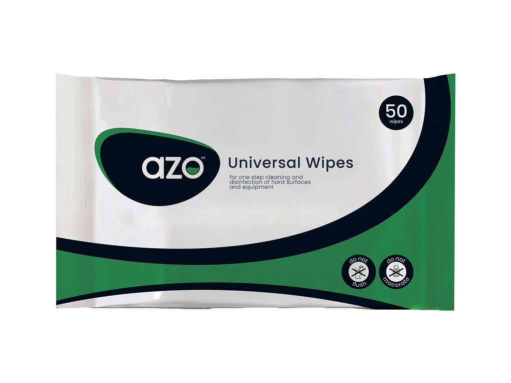 Lingettes nettoyantes et désinfectantes universelles azotées 50 lingettes