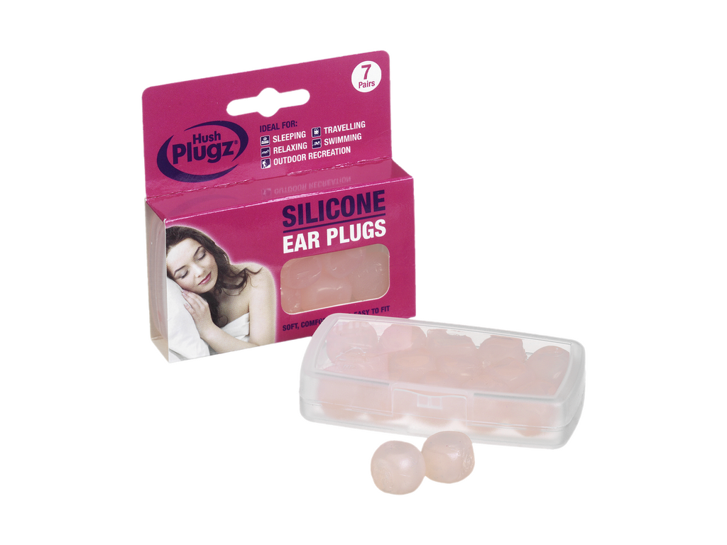 7 Paires de Boules Quies en Silicone Rose UKMEDI
