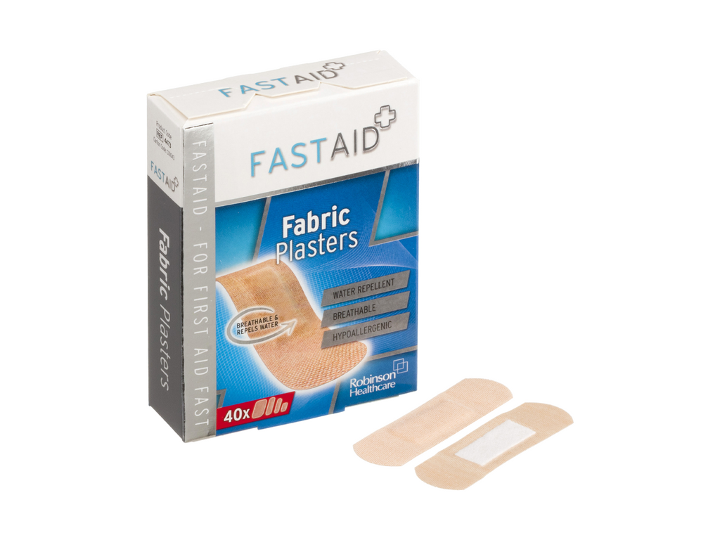 Pansements en tissu antiseptique Fast Aid 40 pansements assortis en 4 tailles