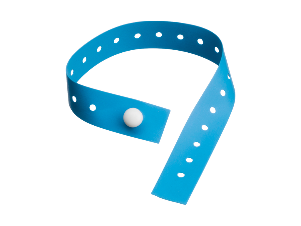 Bande adulte à usage unique garrot bleu avec fermeture à un seul bouton