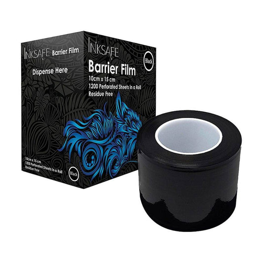 INKSAFE Rouleau de film barrière adhésif protecteur noir 1200 feuilles