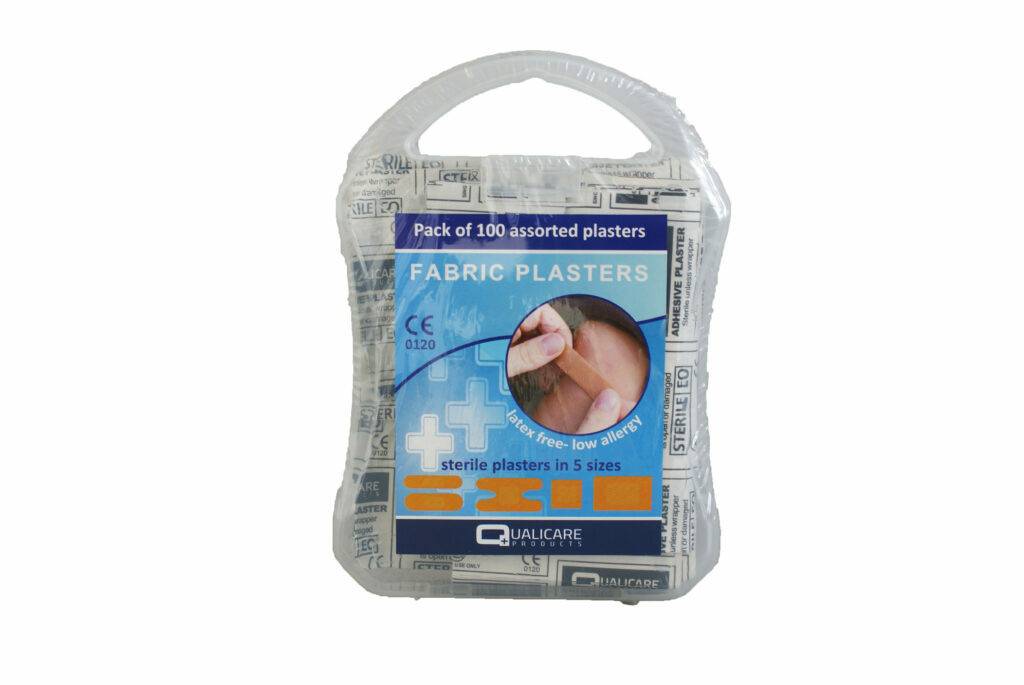 100 pansements en tissu assortis