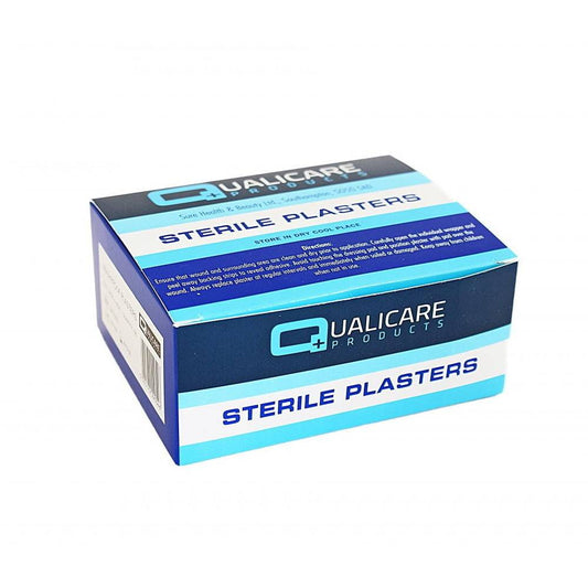 Sterile Blue Detectable Plasters 3.8 x 3.8cm x 100 QP7076 UKMEDI.CO.UK