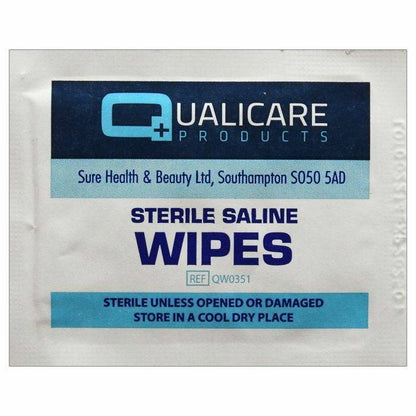 Lingettes salines stériles