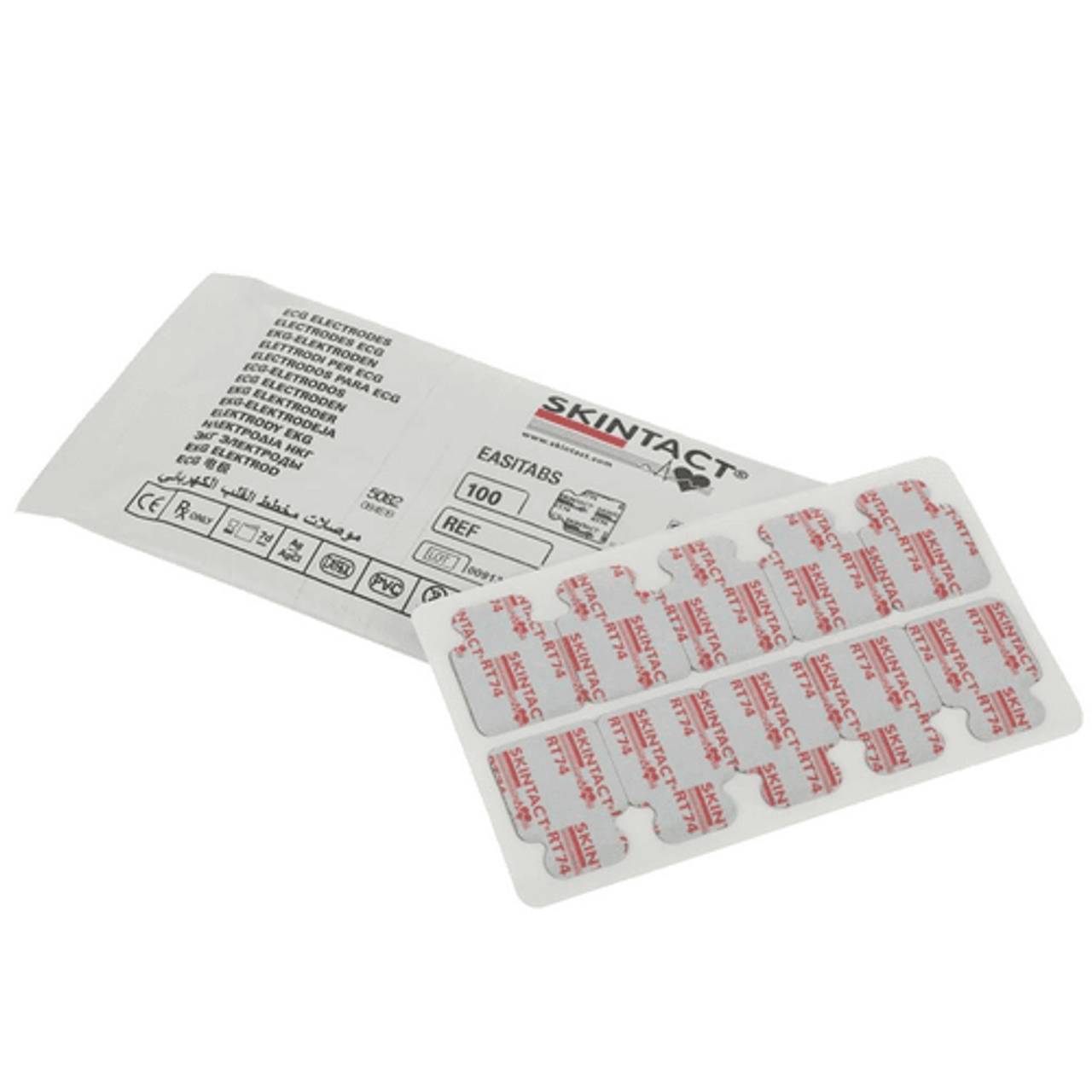 100 électrodes ECG Jetables CONTEC - 5 Paquets De 20 - Pour Appareils ECG/EKG, Neuves