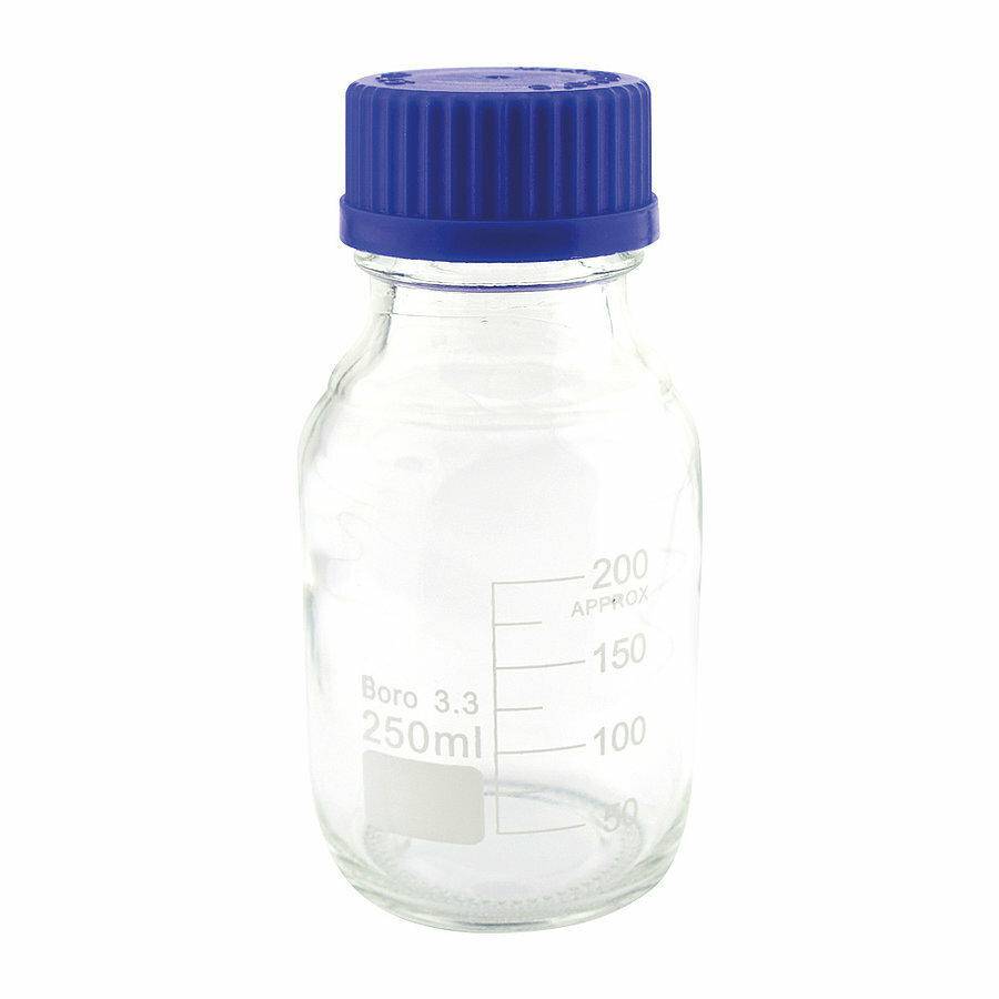 Flacon de réactif en verre borosilicaté de 250 ml